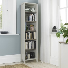 Brampton Grey Narrow Bookcase Brampton Grey Narrow Bookcase