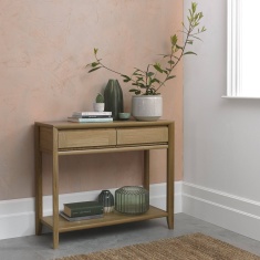 Brampton Oak Console Table With Drawer Brampton Oak Console Table With Drawer