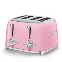 Smeg TSF03PKUK 4 Slice Toaster - Pink Smeg TSF03PKUK 4 Slice Toaster - Pink