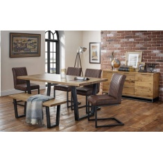 Julian Bowen Brooklyn Oak Bench Julian Bowen Brooklyn Oak Bench