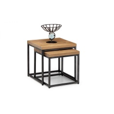 Julian Bowen Brooklyn Oak Nesting Lamp Tables Julian Bowen Brooklyn Oak Nesting Lamp Tables