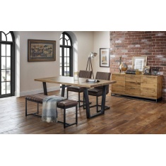 Julian Bowen Brooklyn Upholstered Bench Julian Bowen Brooklyn Upholstered Bench