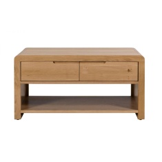 Julian Bowen Curve Rectangular Coffee Table - Oak Julian Bowen Curve Rectangular Coffee Table - Oak