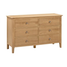 Julian Bowen Cotswold 6 Drawer Wide Chest Julian Bowen Cotswold 6 Drawer Wide Chest
