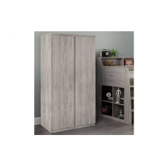 Julian Bowen Jupiter 2 Door Wardrobe - Grey Oak Julian Bowen Jupiter 2 Door Wardrobe - Grey Oak