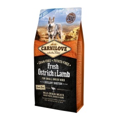 Carnilove Fresh Ostrich & Lamb Small Breed Adult Dry Dog Food Carnilove Fresh Ostrich & Lamb Small Breed Adult Dry Dog Food