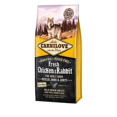 Carnilove Fresh Chicken & Rabbit Adult Dry Dog Food Carnilove Fresh Chicken & Rabbit Adult Dry Dog Food