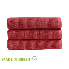 Christy Brixton Textured Towel - Pomegranate Christy Brixton Textured Towel - Pomegranate