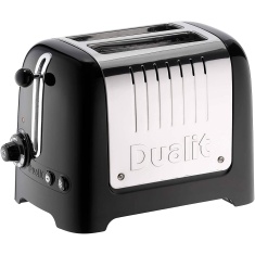 Dualit 26205 Lite 2 Slice Toaster - Gloss Black Dualit 26205 Lite 2 Slice Toaster - Gloss Black