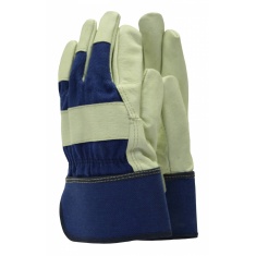 Town & Country Original Washable Leather Rigger Gloves - Blue Town & Country Original Washable Leather Rigger Gloves - Blue