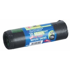 Bosmere Tie Top Heavy Duty Refuse Sacks - 70L x10 Bosmere Tie Top Heavy Duty Refuse Sacks - 70L x10