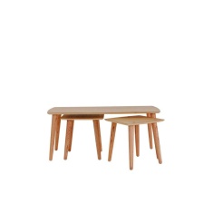 Daro Kayu Table Set Natural Wash Daro Kayu Table Set Natural Wash