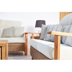 Daro Alexandra Natural Wash Large Lounging Sofa Daro Alexandra Natural Wash Large Lounging Sofa