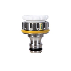 Hozelock Pro Metal Threaded Tap Connector (1/2 & 3/4 BSP) Hozelock Pro Metal Threaded Tap Connector (1/2 & 3/4 BSP)