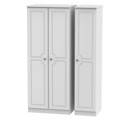 Nocton 182cm Tall 111cm Wide Triple Door Wardrobe Nocton 182cm Tall 111cm Wide Triple Door Wardrobe