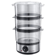 Russell Hobbs 14453 Brushed Stainless Steel 3 Tier Steamer Russell Hobbs 14453 Brushed Stainless Steel 3 Tier Steamer