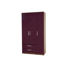 London Tall Triple 2 Drawer Robe London Tall Triple 2 Drawer Robe