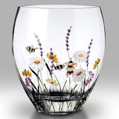 Nobile Bees & Blooms Curve Vase 21cm Nobile Bees & Blooms Curve Vase 21cm