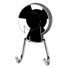 Showerdrape Suctionloc Twin Robe Hook Chrome Showerdrape Suctionloc Twin Robe Hook Chrome