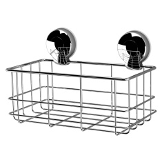 Showerdrape Suctionloc Bottle Basket Chrome Showerdrape Suctionloc Bottle Basket Chrome