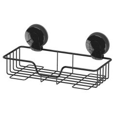 Showerdrape Suctionloc Rectangular Basket Black Showerdrape Suctionloc Rectangular Basket Black
