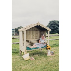 Churnet Valley Cottage Arbour Fully Enclosed 3 Seater Churnet Valley Cottage Arbour Fully Enclosed 3 Seater