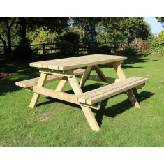 Churnet Valley Deluxe Picnic Table 1.8m Churnet Valley Deluxe Picnic Table 1.8m