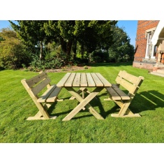 Churnet Valley Ashcombe Table Set 4 Seater Churnet Valley Ashcombe Table Set 4 Seater