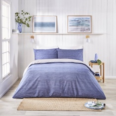Fusion Bethan Navy & Grey Duvet Set Fusion Bethan Navy & Grey Duvet Set