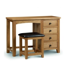 Julian Bowen Marlborough Oak Single Pedestal Dressing Table Julian Bowen Marlborough Oak Single Pedestal Dressing Table