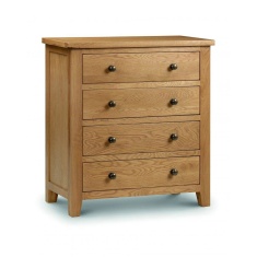 Julian Bowen Marlborough Oak 4 Drawer Chest Julian Bowen Marlborough Oak 4 Drawer Chest