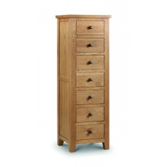 Julian Bowen Marlborough Oak 7 Drawer Narrow Chest Julian Bowen Marlborough Oak 7 Drawer Narrow Chest