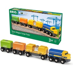 Brio World - 33982 Three Wagon Cargo Train Brio World - 33982 Three Wagon Cargo Train