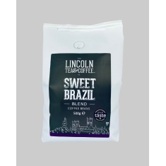 The Lincoln Tea & Coffee Co Sweet Brazil Coffee Beans - 500g The Lincoln Tea & Coffee Co Sweet Brazil Coffee Beans - 500g