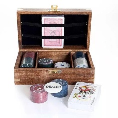 Harvey Makin Wooden Poker Set Harvey Makin Wooden Poker Set