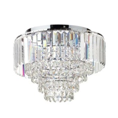 BHS Paladina Flush 40cm Ceiling Light - Chrome/Clear BHS Paladina Flush 40cm Ceiling Light - Chrome/Clear