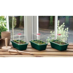 Garland Mini High Dome Propagator (Set Of 3) Garland Mini High Dome Propagator (Set Of 3)
