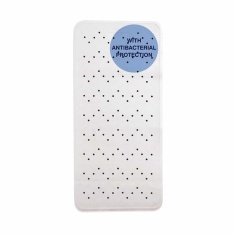 Showerdrape Anti-Slip Anti -Bacterial Bath Mat 34 x 74cm - White Showerdrape Anti-Slip Anti -Bacterial Bath Mat 34 x 74cm - White