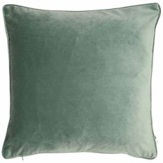 Malini Luxe Velvet Eucalyptus Cushion 43cm x 43cm Malini Luxe Velvet Eucalyptus Cushion 43cm x 43cm
