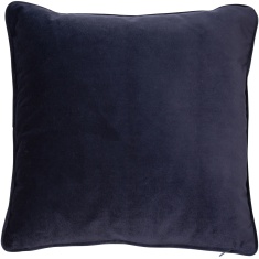 Malini Luxe velvet Navy Cushion 43cm x 43cm Malini Luxe velvet Navy Cushion 43cm x 43cm