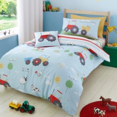 Bedlam Farmyard Friends Blue Duvet Cover Set Bedlam Farmyard Friends Blue Duvet Cover Set