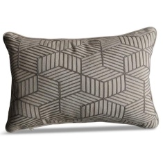 LG Outdoor Grey Striped Cubes 40x60cm Scatter Cushion LG Outdoor Grey Striped Cubes 40x60cm Scatter Cushion
