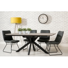 Phoenix 180cm/220cm Extending Dining Table - Grey Phoenix 180cm/220cm Extending Dining Table - Grey