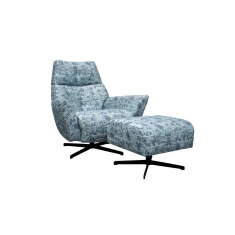 G Plan Vintage Peabody Fabric Swivel Chair