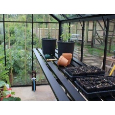Halls Greenhouses Integral Staging - Black Halls Greenhouses Integral Staging - Black
