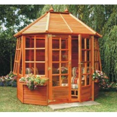 A1 Alconbury Cedar Octagonal Summerhouse A1 Alconbury Cedar Octagonal Summerhouse