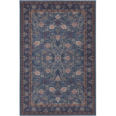 Mastercraft Kashqai Wool Wilton Rug - 45325/900 - Blue Mastercraft Kashqai Wool Wilton Rug - 45325/900 - Blue