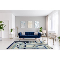 Asiatic Nova Rug - Retro Blue