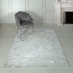 Asiatic Aurora Solar AU03 Woven Rug - Silver/Grey