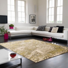 Asiatic Aurora AU06 Woven Rug - Lustre - Gold